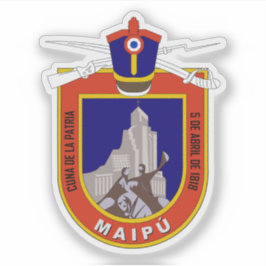 Jackande av arm av Maipú, Chile Klistermärken