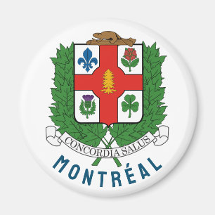 Jackande av Arm av Montréal, KANADA Magnet