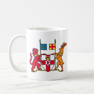 Jackande av Arm av Nordirlands kaffe Mugg