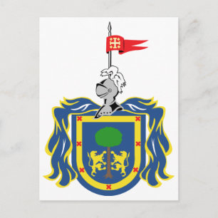 Jackande av Arm av Officiell-symbol för Jalisco Me Vykort