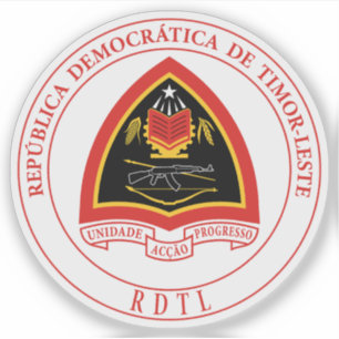 Jackande av arm av Östtimor (Öster Timor) Klistermärken
