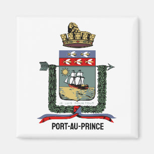 Jackande av Arm av Port-au-Prince, HAITI Magnet