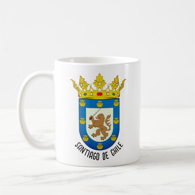 Jackande av Arm av Santiago de Chile Kaffemugg (Vänster)