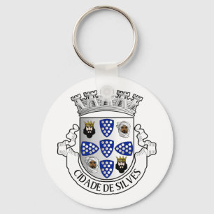Jackande av arm av Silves, Portugal-knapp Nyckelring