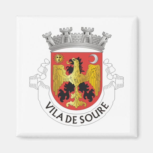 Jackande av Arm av Soure, Portugal Magnet (Framsidan)