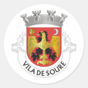 Jackande av Arm av Soure, Portugal Runt Klistermärke