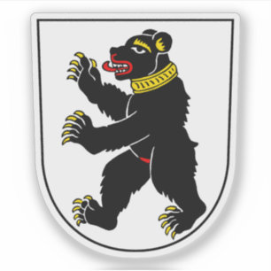 Jackande av arm av St. Gallen, Schweiz Klistermärken
