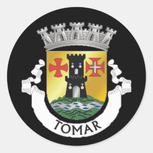 Jackande av Arm av Tomar, PORTUGAL Runt Klistermärke