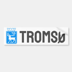 Jackande av arm av Tromsø, NORGE Bildekal