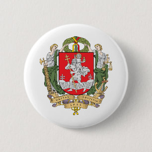 Jackande av arm av Vilnius, Litauen Button Knapp