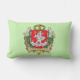 Jackande av arm av Vilnius, Litauen Lumbar Pillow Lumbarkudde