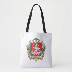 Jackande av arm av Vilnius, Litauen Tote Bag Tygkasse