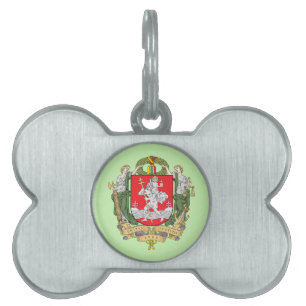 Jackande av arm av Vilnius, Litauens ID-nummer ID-bricka Husdjur