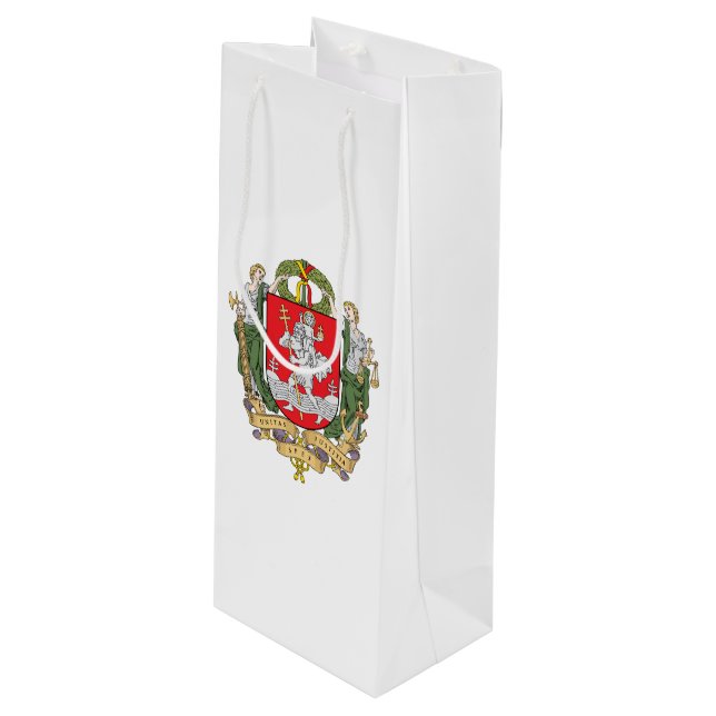 Jackande av arm av Vilnius, Litauens Vin Gift Bag (Framsidan Vinklad)