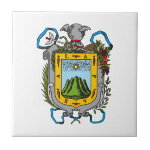 Jackande av Arm av Xalapa, Mexiko Ceramic Tile Kakelplatta