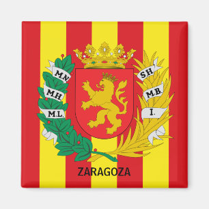 Jackande av Arm av Zaragoza, SPANIEN Magnet