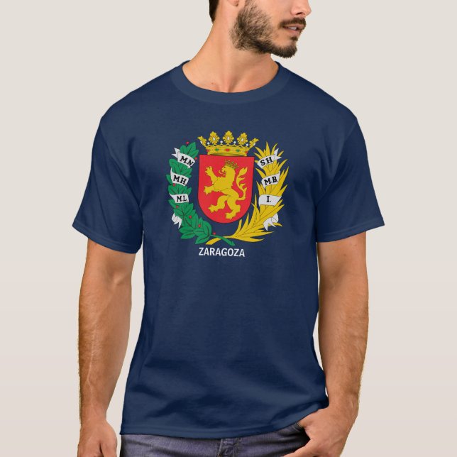 Jackande av Arm av Zaragoza, SPANIEN T Shirt (Framsida)
