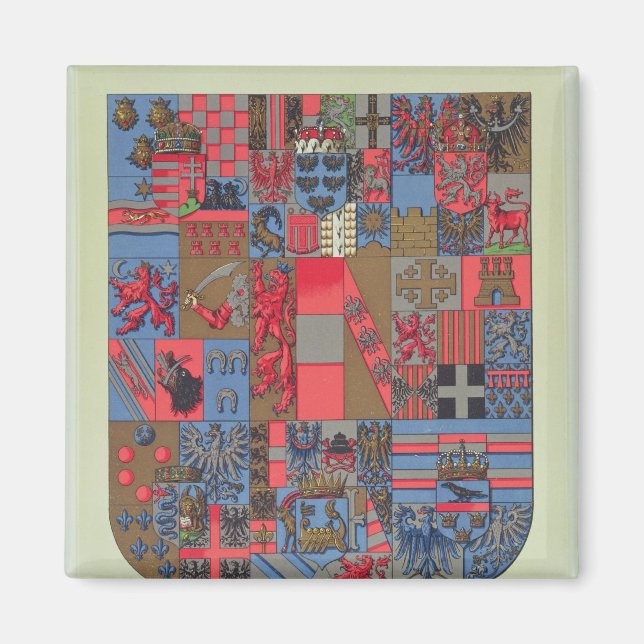 Jackande av Arm från det österrikisk-ungerska rike Magnet (Framsidan)