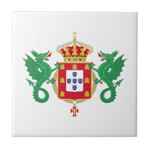 Jackande av Arm från Konungariket Portugal 1640-19 Kakelplatta