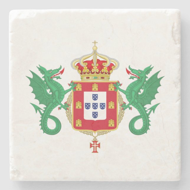 Jackande av Arm från Konungariket Portugal (1640-1 Stenunderlägg (Framsidan)