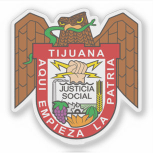 Jackande av arm från staden Tijuana i Mexiko Klistermärken
