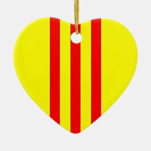 Jackande av Arm från Sydvietnamet (1963-1975) Julgransprydnad Keramik (Framsidan)