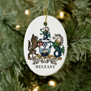 Jackande av Arm i Belfast Julgransprydnad Keramik