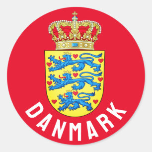 Jackande av Arm i Danmark Runt Klistermärke