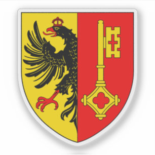 Jackande av arm i Genève, Schweiz Klistermärken