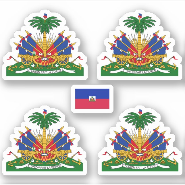 Jackande av arm i Haiti Klistermärken (Framsida)