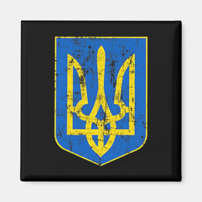 Jackande av Arm i Ukraina Magnet (Framsidan)