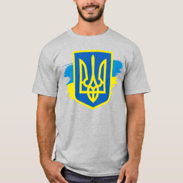 Jackande av arm i Ukraina med flagga T-Shirt
