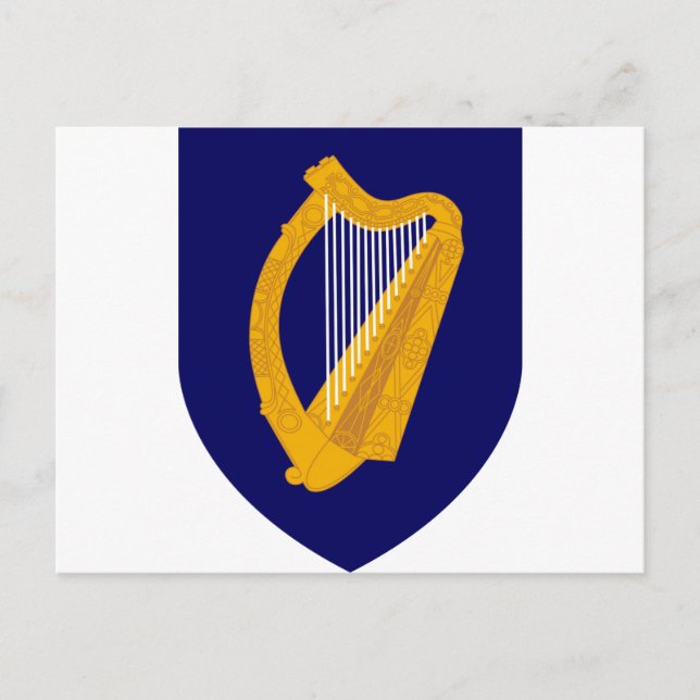 Jackande av arm Irland - Irish Emblem Vykort (Framsida)