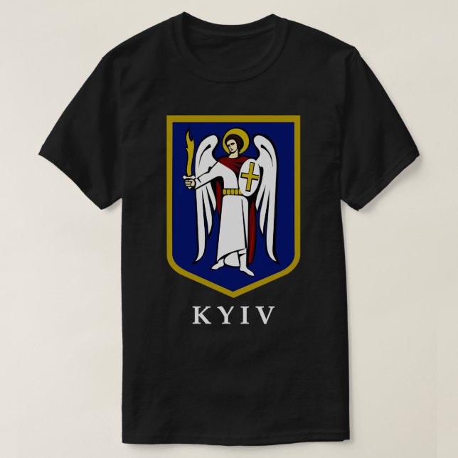 Jackande av arm Kyiv Ukraina 1 T Shirt (Design framsida)