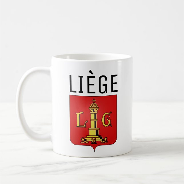 Jackande av Arm Liège, Belgien Kaffemugg (Vänster)