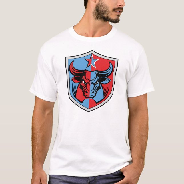 Jackande av arm med Bull T Shirt (Framsida)
