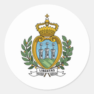 Jackande av Arm, San Marino Runt Klistermärke