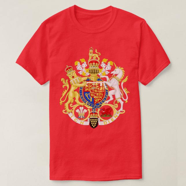 Jackande av arm som prins of Wales T Shirt (Design framsida)