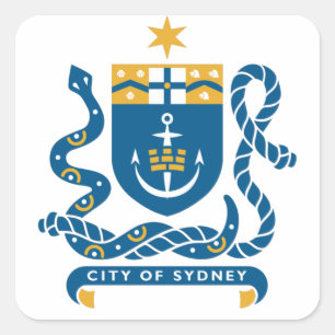 Jackande av Arm Sydney, Australien Fyrkantigt Klistermärke