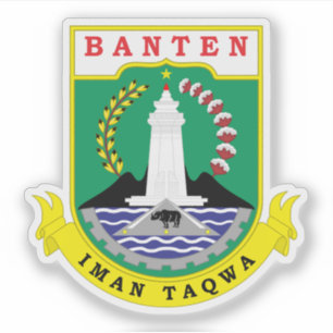 Jackande av armen Banten-provinsen, Indonesien Klistermärken