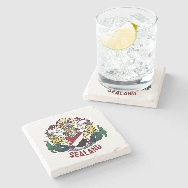 Jackande av Armen för Furstendömet Sealand Stenunderlägg (Sidan)