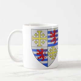 Jackande av Armen Lusignan av Cypern och Jerusalem Kaffemugg
