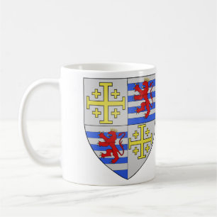 Jackande av Armen Lusignan av Cypern och Jerusalem Kaffemugg