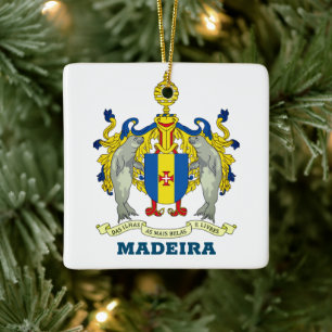 Jackande av Armen Madeira, Portugal Julgransprydnad Keramik