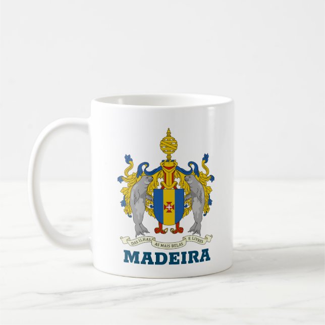 Jackande av Armen Madeira, Portugal Kaffemugg (Vänster)