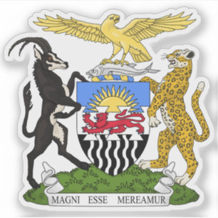Jackande av armen Rhodesia och Nyasaland (1953-196 Klistermärken
