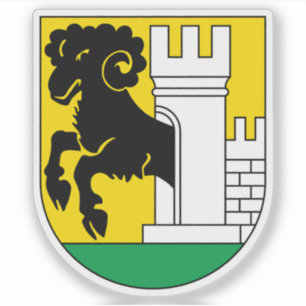 Jackande av armen Schaffhausen, Schweiz Klistermärken