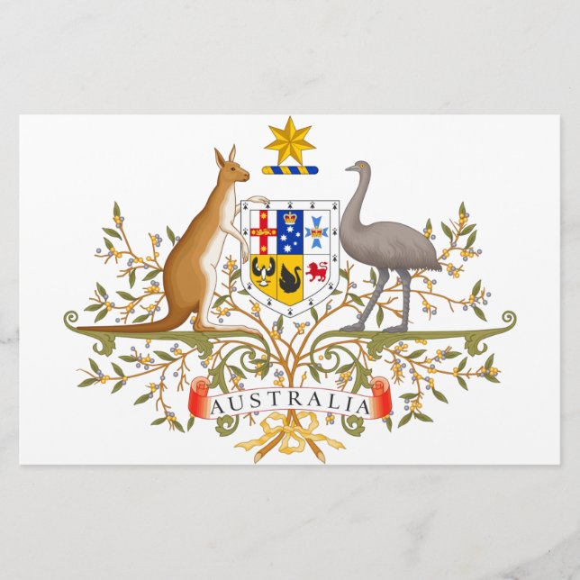 Jackande av Australiens Arm Brevpapper (Framsida)