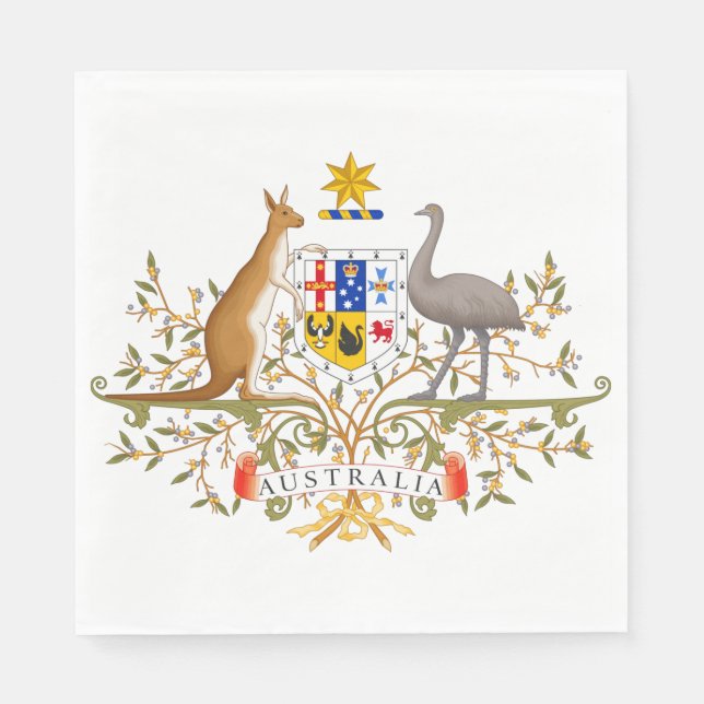 Jackande av Australiens Arm Pappersservett (Framsidan)