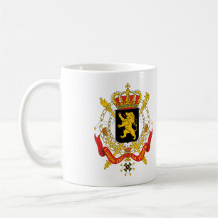 Jackande av den belgiska regeringens Arm Kaffemugg